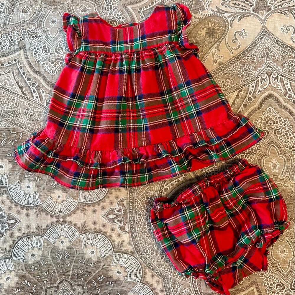 Infant Girls Holiday Dress, Janie and Jack, 3-6 months